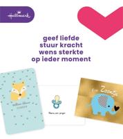 Wenskaart hallmark navulset geboorte zoon 6 stuks - thumbnail
