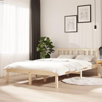 Bedframe zonder matras massief hout 120x200 cm