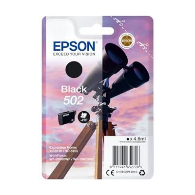 Epson T02v1 Origineel Zwart 502 4.6ml Epson T02v1 Origineel Zwart 502 4.6ml