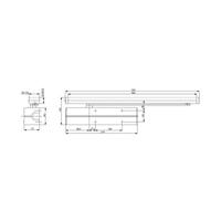 ASSA ABLOY DCG460 Design glijarm met elektromechanische vastzetting | kleur zilver EV1. - A000304329 - thumbnail