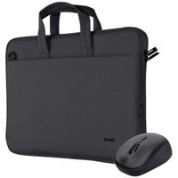 Trust Bologna Laptoptas en muisset Laptop tas Zwart - thumbnail