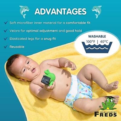 Freds Swim Academy wasbare zwemluier zeedieren maat 2 9-16 kg blauw - thumbnail