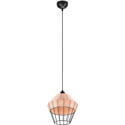 LED Hanglamp - Hangverlichting - Trion Bera XL - E27 Fitting - 1-lichts - Rond - Bruin - Aluminium