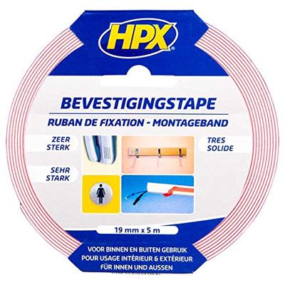 HPX Spiegel bevestigingstape | Wit | 19mm x 5m - DS1905 DS1905