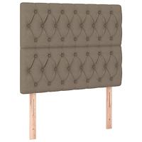Boxspring met matras stof taupe 100x200 cm - thumbnail