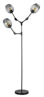ETH Design vloerlampLime 3-lichts zwart met smoke glas - 05-VL8378-30 - thumbnail