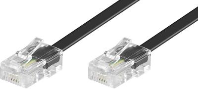 Basetech ISDN Aansluitkabel [1x RJ45-stekker 8p4c - 1x RJ45-stekker 8p4c] 15.00 m Zwart