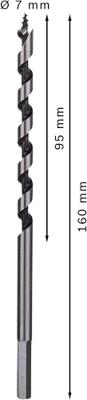 Bosch Accessories 2608585695 Slangenboor 7 mm Gezamenlijke lengte 160 mm Zeskant schacht 1 stuk(s)