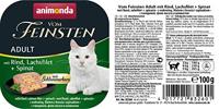 ANIMONDA Vom Feinsten Adult Classic Cat Beef, salmon, spinach - nat kattenvoer - 100g - thumbnail