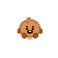 BT21 BT21 Baby Sticker - SHOOKY (Zittend) - thumbnail