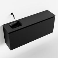 MONDIAZ OLAN 120cm toiletmeubel urban. LEX wastafel urban links geen kraangat - thumbnail