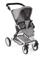 Combi-poppenwagen Fides 3-in-1 - Melange Grijs - thumbnail