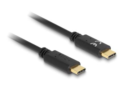 Delock 85356 USB-laadkabel USB-C stekker, USB-C stekker 0.15 m Zwart