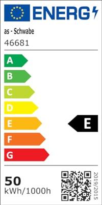 AS Schwabe Optiline LED-bouwlamp Energielabel E (A - G) 50 W 6000 lm Neutraalwit