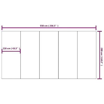 VidaXL Zwembadgrondzeil 550x280 cm polyester geotextiel lichtgrijs VidaXL Zwembadgrondzeil 550x280 cm polyester geotextiel lichtgrijs