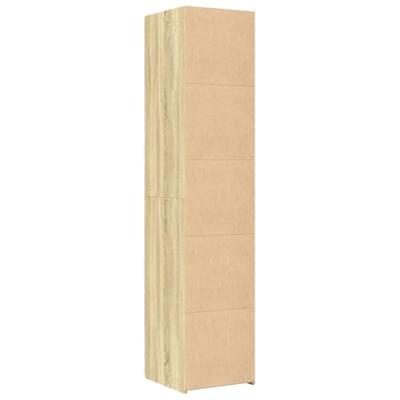Hoge kast 40x42,5x185 cm bewerkt hout sonoma eikenkleurig