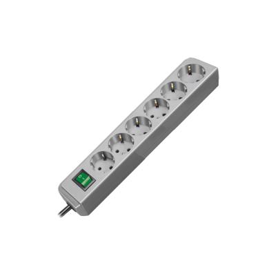 Brennenstuhl eco-line stekkerdoos 6x stekkerdoos (grijs, 1159540015, voor 6 stekkers)
