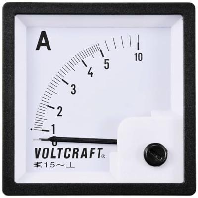 VOLTCRAFT AM-72X72/5A AM-72X72/5A Analoog inbouwmeetinstrument AM-72x72/5 A 5 A Weekijzer
