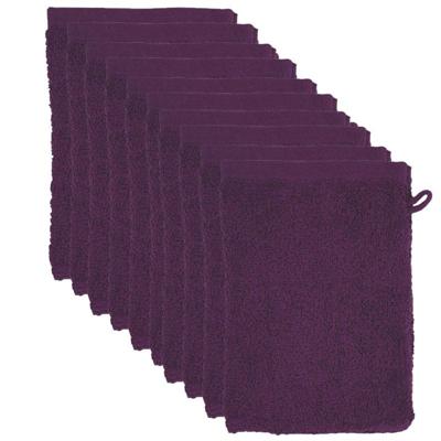 The One Washandjes Plum - 10 stuks