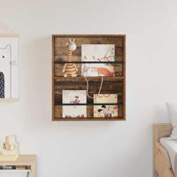 Tijdschrift Rek met plank Oudhout 60 x 12 x 70 cm Bewerkt hout - thumbnail