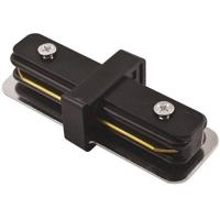 Zwarte Spanningsrail Doorverbinder - Recht - 1-Fase Systeem - thumbnail