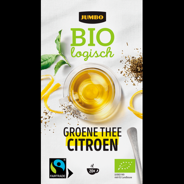 Jumbo Biologisch Groene Thee Citroen 20 Stuks