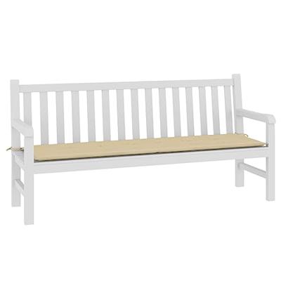 VidaXL Tuinbankkussen 180x50x3 cm oxford stof beige - thumbnail