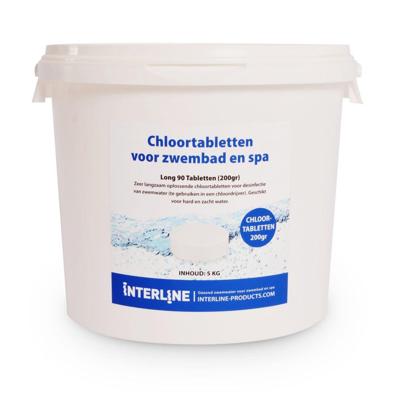 Interline chloortabletten long90 200gram/5kg