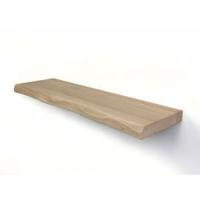 Zwevende wandplank eiken boomstam 140 x 20 cm - thumbnail