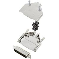 TRU COMPONENTS TCDTPKM25DMPK 7709640 D-sub male connectorset 180 ° Aantal polen: 25 Soldeerkelk 1 stuk(s) - thumbnail