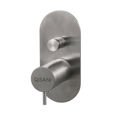 Inbouwkraan Qisani Flow Thermostatisch 2-weg Ovaal Geborsteld RVS Inbouwkraan Qisani Flow Thermostatisch 2-weg Ovaal Geborsteld RVS