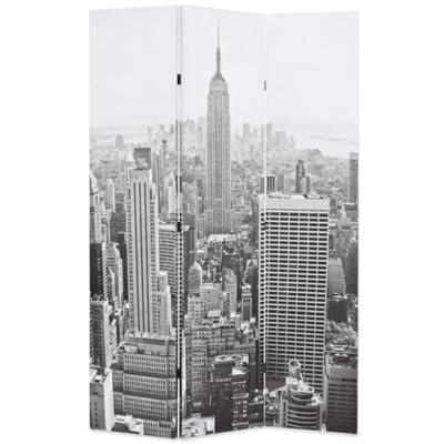 VidaXL Kamerscherm new york bij daglicht 120x170 cm zwart en wit