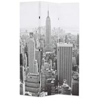 Kamerscherm New York bij daglicht 120x170 cm zwart en wit - thumbnail