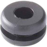 HellermannTyton HV1301-PVC-BK-M1 Kabeldoorvoering Klem-Ø (max.) 8 mm Plaatdikte (max.) 1 mm PVC Zwart 1 stuk(s) - thumbnail
