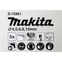 Makita Accessoires D-72861 | Houtborenset | 5-delig - D-72861 - thumbnail