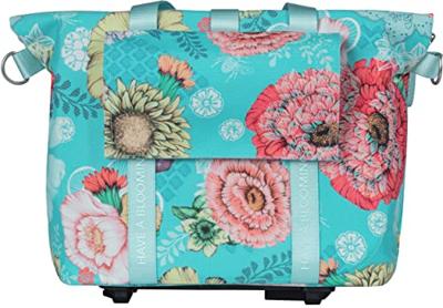 Basil bloom field fietshandtas mik-kf-hook, blauw, 8-11l - thumbnail