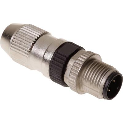 HARTING 21031111405 Sensor/actuator connector, niet geassembleerd M12 Aantal polen (sensoren): 4 Stekker, recht 1 stuk(s) Piece