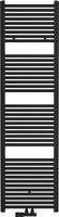 Saqu Fonti handdoekradiator 909W 50x182cm mat zwart - thumbnail