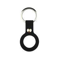 AirTag case liquid series - siliconen hoesje met ring - zwart