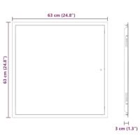 Toegangs paneel Wit 60 x 60 cm staal - thumbnail