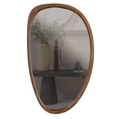 WOOOD Organische Spiegel 'Leif' MDF, 64 x 38cm