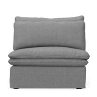 Rivièra Maison Modulaire Bank 'Continental' Center, Washed Cotton, kleur Grey - thumbnail