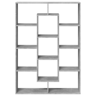 Boekenkast 102x29x143 cm bewerkt hout betongrijs