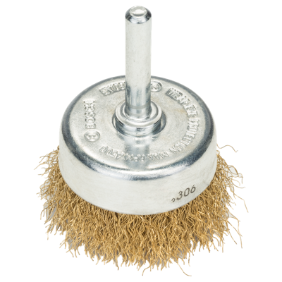 Bosch Accessories Komborstel voor boormachines - gegolfde draad, met messing coating, 50 mm diameter = 50 mm Schacht-Ø 6 mm 2609256516 1 stuk(s)