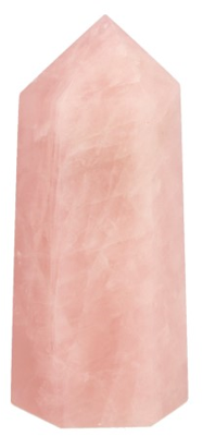 Edelsteen Obelisk Punt Rozenkwarts 70 - 80 mm