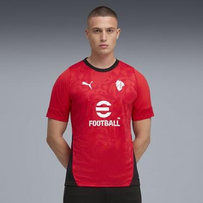 PUMA AC Milan Trainingsshirt 2025-2026 Rood Zwart Wit
