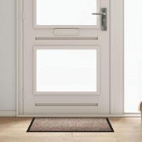 Deurmat Beige 60 x 80 cm Teddy Stof - thumbnail