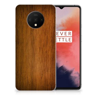 OnePlus 7T | Bumper Hoesje | Donker Hout