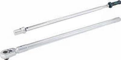 HAZET Momentsleutel 6160-1CT - Draaimomentbereik min-max: 600 - 1600 Nm - Nauwkeurigheid: 3% - 1 inch (25 mm) vierkant massief - Lengte: 2455 mm