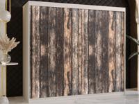 Kledingkast TODY 2 schuifdeuren 200 cm mat wit - thumbnail